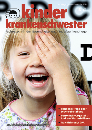 Über die Zeitschrift kinderkrankenschwester Organ des Berufsverbandes Kinderkrankenpflege Deutschland e. V. Berufsverbandes Kinderkrankenpflege Österreich kinderkrankenschwester ist die auflagenstärkste Fachzeitschrift der Gesundheits- und Kinderkrankenpflege im deutschsprachigen Raum. Sie erscheint seit 1981 monatlich und informiert kompetent und aktuell über alle relevanten Pflegethemen in der stationären und ambulanten Säuglings-, Kinder- und Jugendlichenpflege. Jede Ausgabe greift zudem Fragen aus juristischen und berufspolitischen Themenfeldern auf und enthält einen umfangreichen Stellenmarkt. kinderkrankenschwester ist die Fachzeitschrift für eine eigenständige Gesundheits- und Kinderkrankenpflege und fungiert als Sprachrohr für alle in der Gesundheits- und Kinderkrankenpflege Tätige.